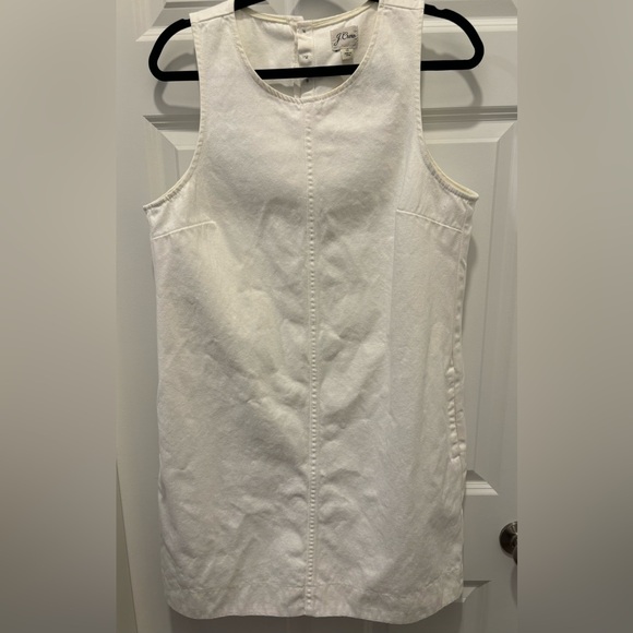 Size 12 Denim JCrew Shift Dress with Buttons - Picture 4 of 6